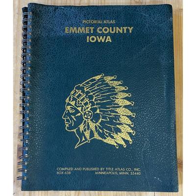 Vintage Atlas of Emmet County Iowa By Title Atlas Company 1980 softcover