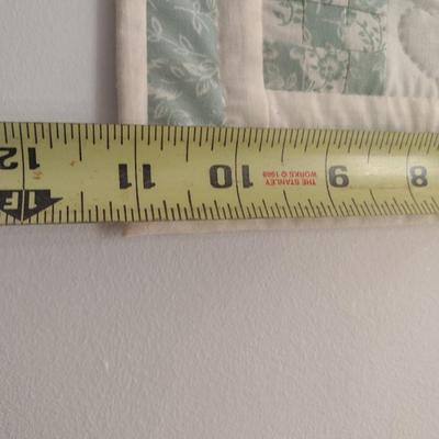 Pair of Hand Cut and Sewn Quilted Wall Decor with Heart Theme Design