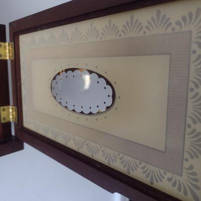 Antique Seth Thomas Banjo Wall Clock with Mahogany Case Key-Wind and Pendulum