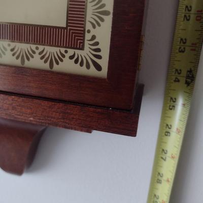 Antique Seth Thomas Banjo Wall Clock with Mahogany Case Key-Wind and Pendulum