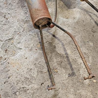 Two Metal Dog Yard Art Sculptures (G-JS)