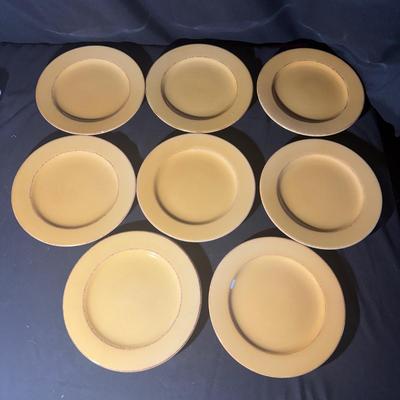Eight Pier One Toscana Gold Salad Plates (LR-MG)