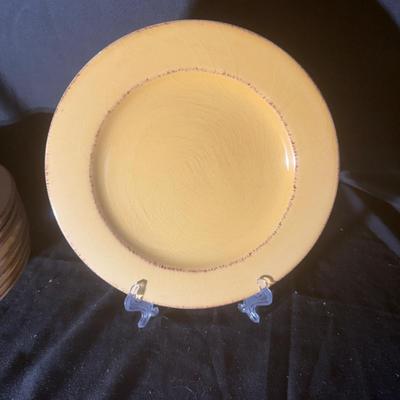 Eight Pier One Toscana Gold Salad Plates (LR-MG)