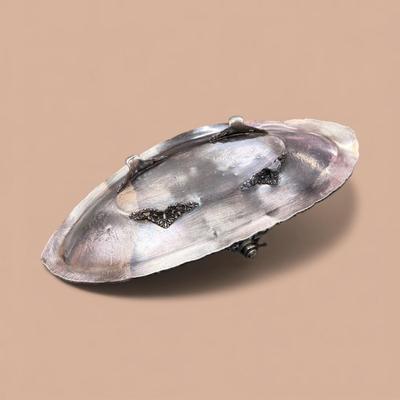 Antique Silver Plated Bride's Basket or Oval Relish Tray