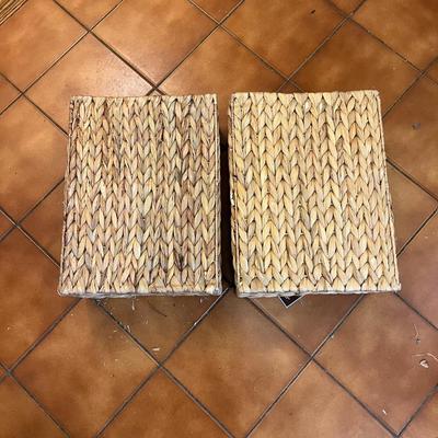 Three Drawer Wicker and Metal Storage Tower and More (K-BC)