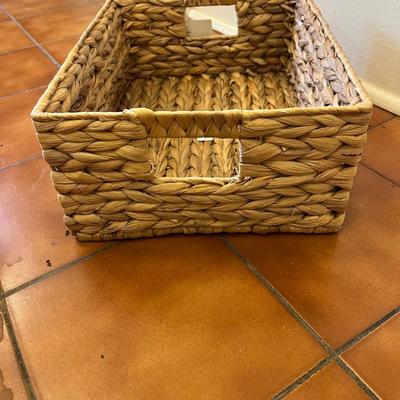 Three Drawer Wicker and Metal Storage Tower and More (K-BC)