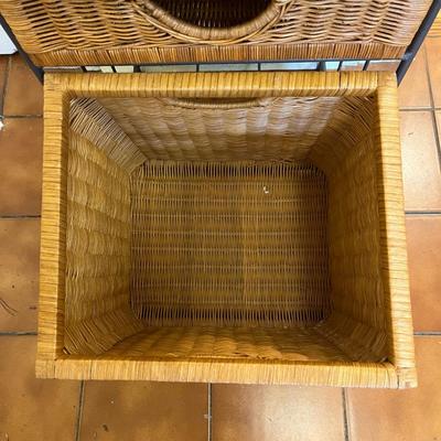Three Drawer Wicker and Metal Storage Tower and More (K-BC)