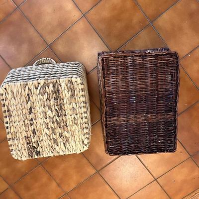 Three Drawer Wicker and Metal Storage Tower and More (K-BC)