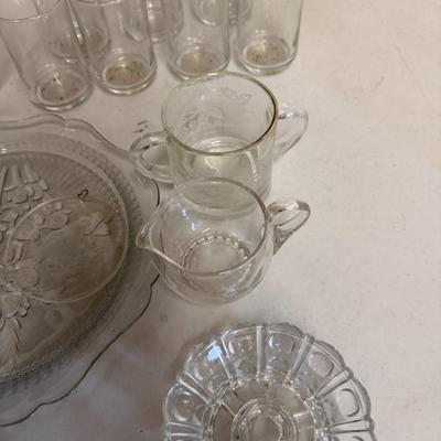 Lot of Clear Glass Items