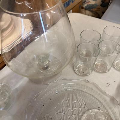 Lot of Clear Glass Items