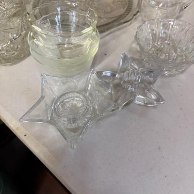 Lot of Clear Glass Items