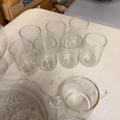 Lot of Clear Glass Items