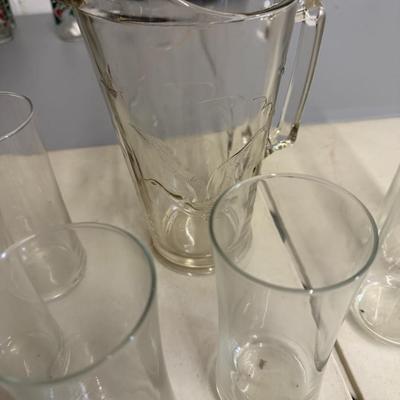 Pitcher and Glasses