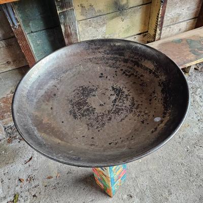 Love Garden Art Pole Birdbath (G-JS)