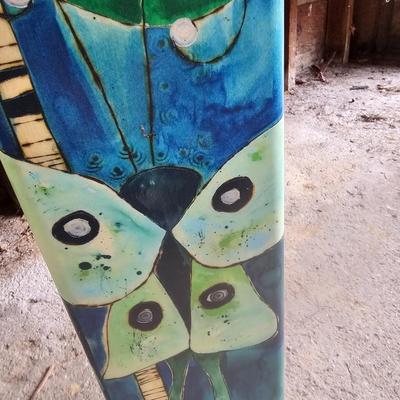 Love Garden Art Pole Birdbath (G-JS)