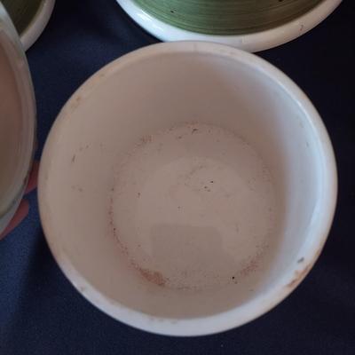 Arnart/Capodimonte Garden Harvest Soup Tureen w/ Lemon Lime Canisters (P-BBL)