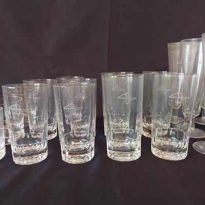 American Enka Corporation Collectable Bar Glasses (P-BBL)