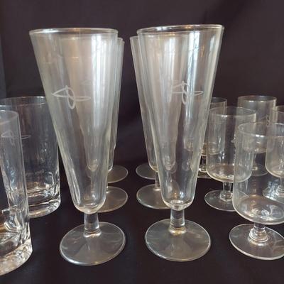 American Enka Corporation Collectable Bar Glasses (P-BBL)