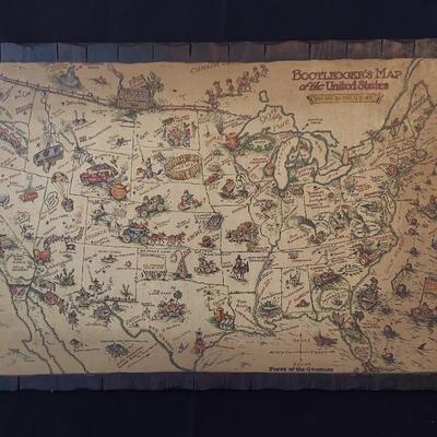 Vintage Bootlegger Map & More (P-BBL)
