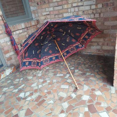Two Preppy Print Golf Umbrellas (E-BBL)
