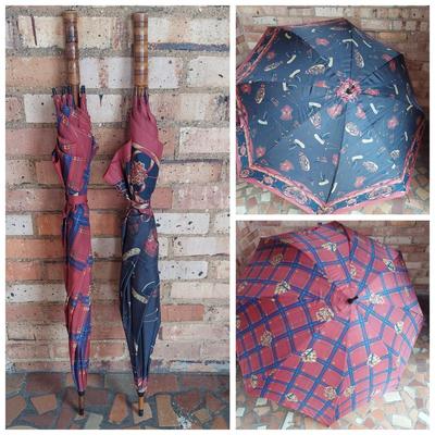 Two Preppy Print Golf Umbrellas (E-BBL)