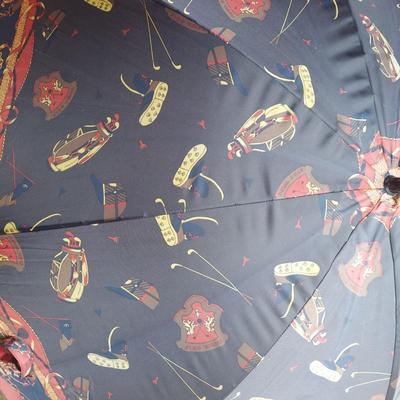 Two Preppy Print Golf Umbrellas (E-BBL)