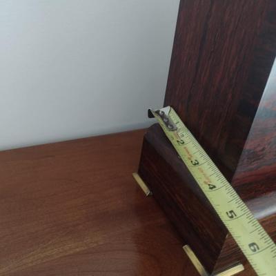 Antique Seth Thomas Adamantine Wood Case Mantle Clock Chime Key-Wind