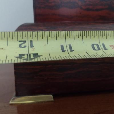 Antique Seth Thomas Adamantine Wood Case Mantle Clock Chime Key-Wind