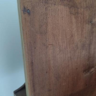 Antique Solid Wood Washstand with Single Drawer and Stretcher Shelf