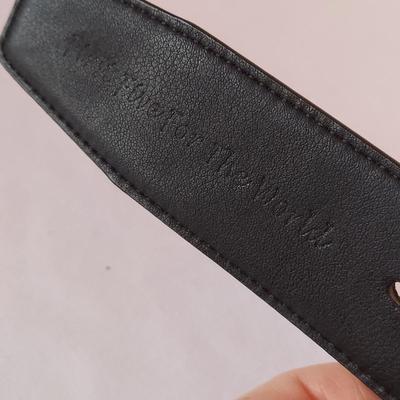 Two Doshi Vegan Leather Belts (E-BBL)