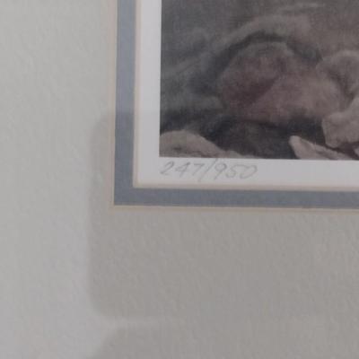 Framed Art Print 'Pemaquid Point' Limited Edition 247/950