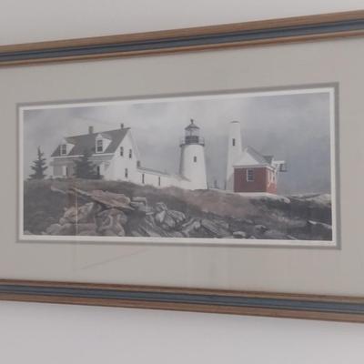 Framed Art Print 'Pemaquid Point' Limited Edition 247/950