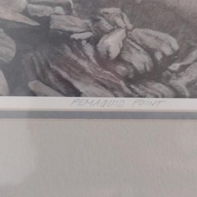 Framed Art Print 'Pemaquid Point' Limited Edition 247/950