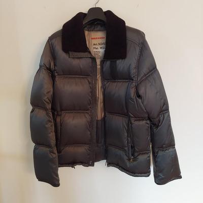 Prada Down Jacket with Sherpa Collar, Size S (E-BBL)