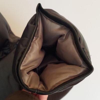 Prada Down Jacket with Sherpa Collar, Size S (E-BBL)