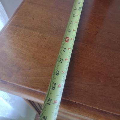 Thomasville Cherry Finish 9 Drawer Stretch Dresser with Sweater Drawers and Mirror