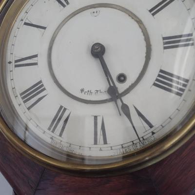 Antique Seth Thomas Regulator Style Wall Clock Pendulum and Key-Wind