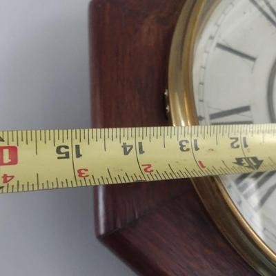 Antique Seth Thomas Regulator Style Wall Clock Pendulum and Key-Wind