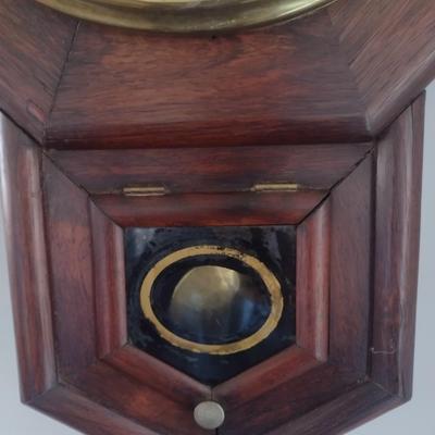 Antique Seth Thomas Regulator Style Wall Clock Pendulum and Key-Wind