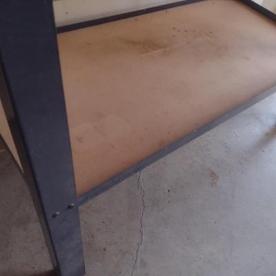 Metal Framed Double Tier Work Bench