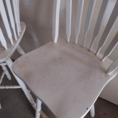 Pair of Matching Wood Swivel Bar Stools