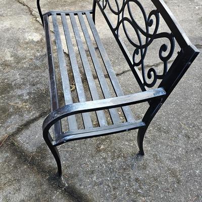 Wrought Iron Three Seat Bench (BP-JS)