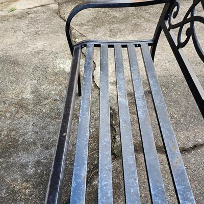 Wrought Iron Three Seat Bench (BP-JS)