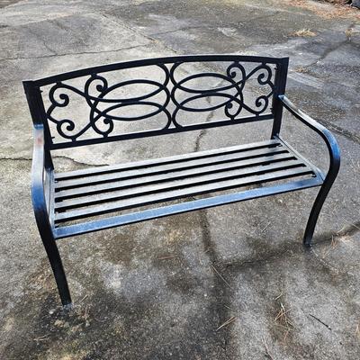 Wrought Iron Three Seat Bench (BP-JS)