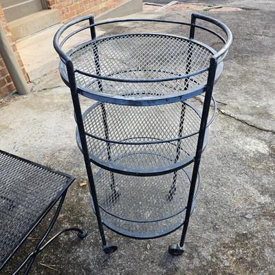 Pair of Patio Open Mesh Tables (BP-JS)