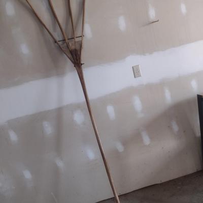 Vintage Amish Wood Hay Rake