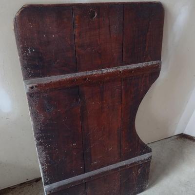 Antique Wood Slab Sewing Work Table Top
