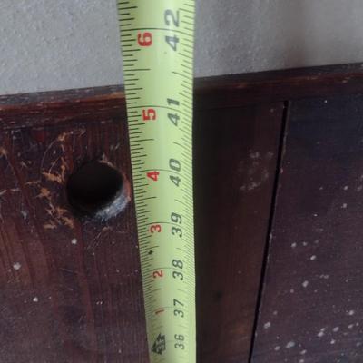 Antique Wood Slab Sewing Work Table Top