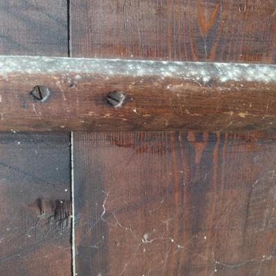 Antique Wood Slab Sewing Work Table Top