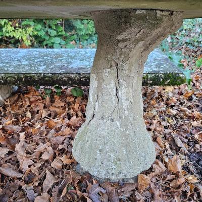 Concrete Pedestal Table & Two Benches (BP-JS)
